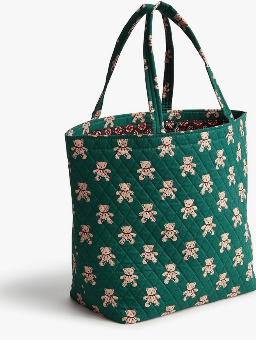 Vera Bradley Teddy Bear Mosaic Marston Grand Tote Bag Cotton NWT